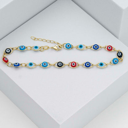 Tobillera Ojo Turco Multicolor 23cms + 2cms Extensor