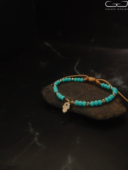 Pulsera Mano de Fatima Balineria 4mm