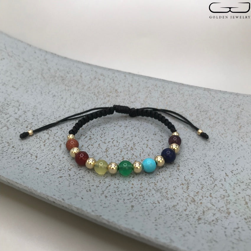 Pulsera Tejida 7 Chakras