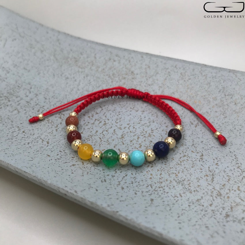 Pulsera Tejida 7 Chakras