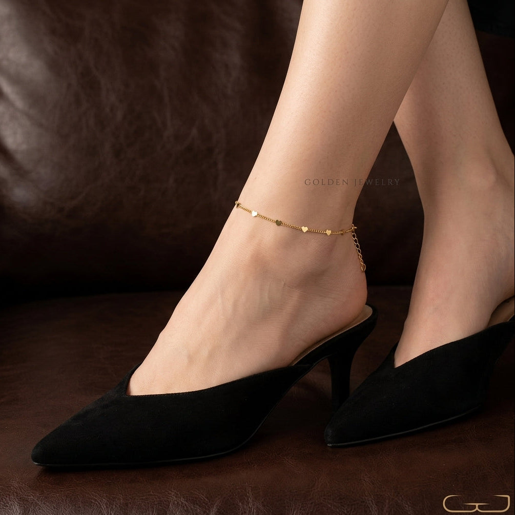 Tobillera Cubana Love ext 23 cm
