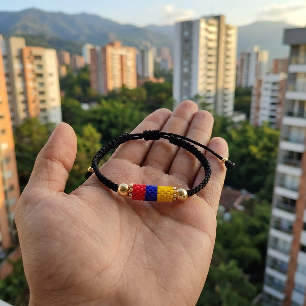 Pulsera Tejida Balinería 6mm y Miyuki Artesanal