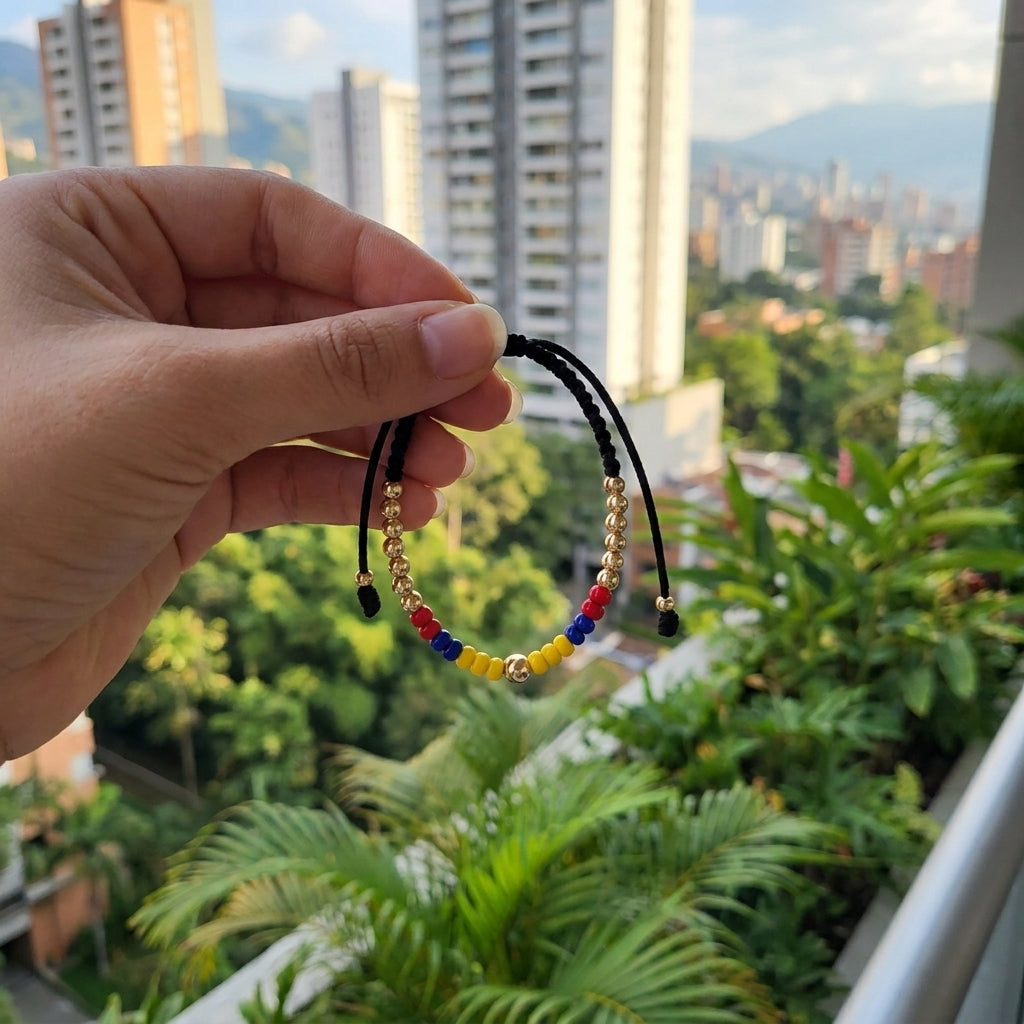 Pulsera Balinería 4 y 5 mm con Chaquiras Checa