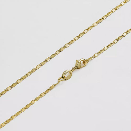 Cadena Escalera Delgada Plana Lisa 45cms