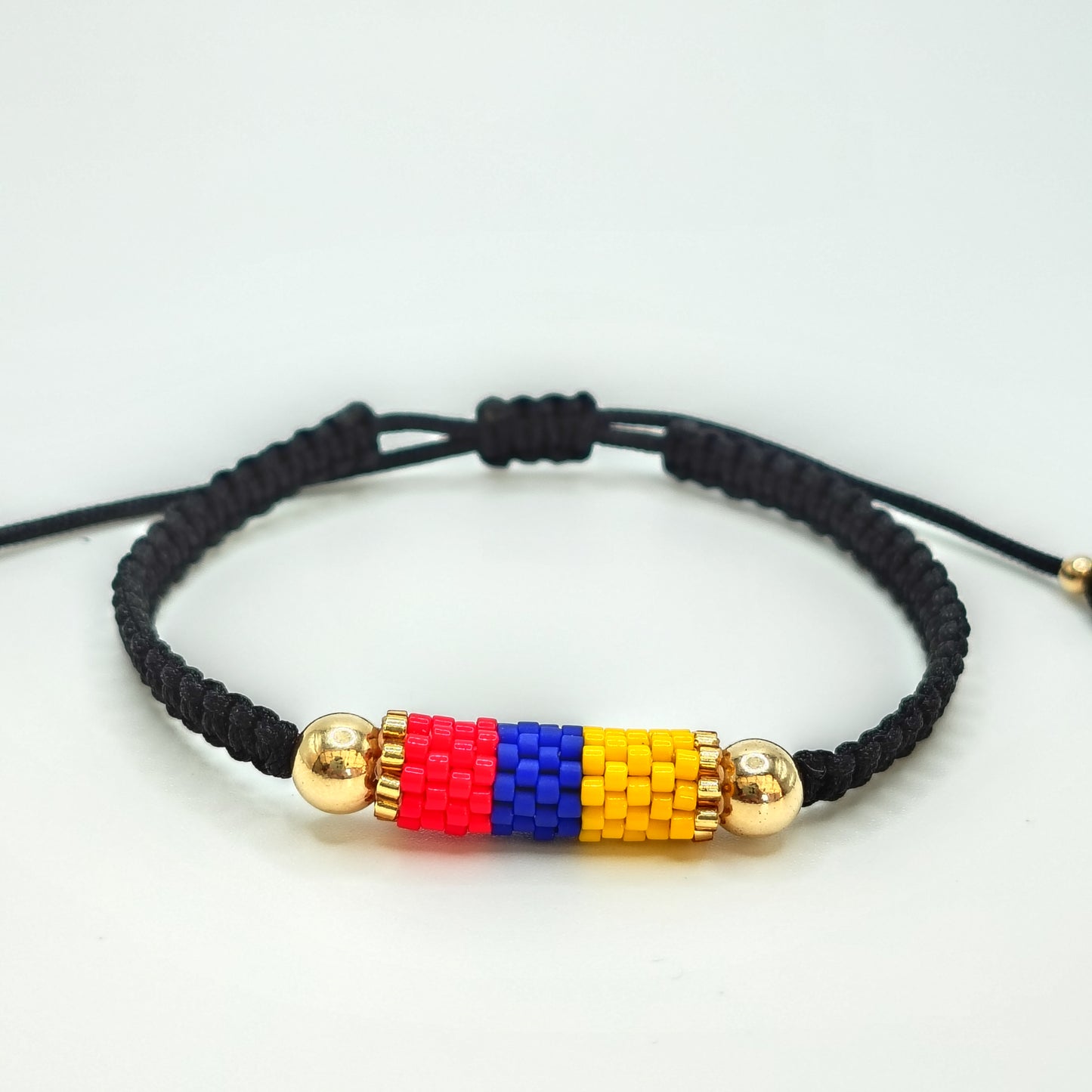 Pulsera Tejida Balinería 6mm y Miyuki Artesanal