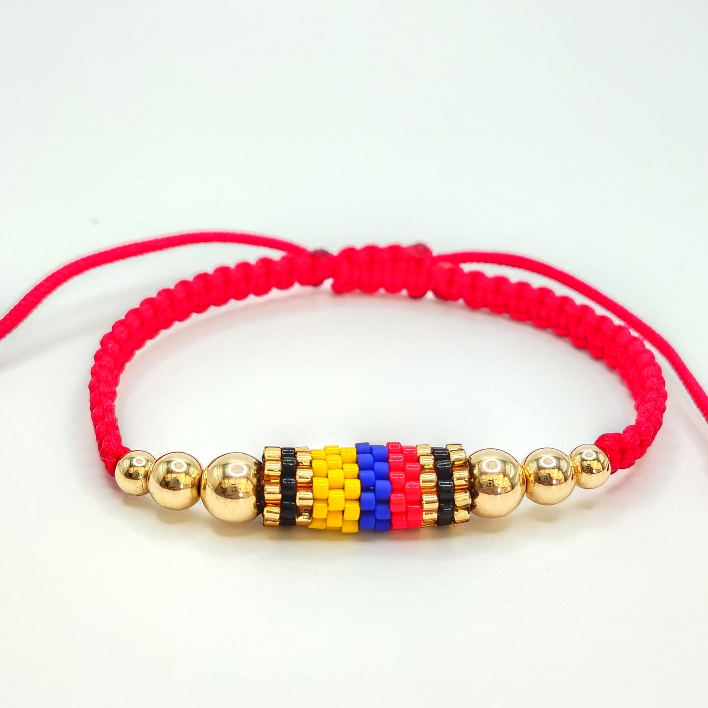 Pulsera Tejida Balinería 4, 5, 6 mm y Miyuki Artesanal