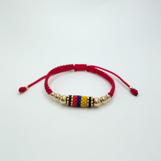 Pulsera Tejida Balinería 4, 5, 6 mm y Miyuki Artesanal