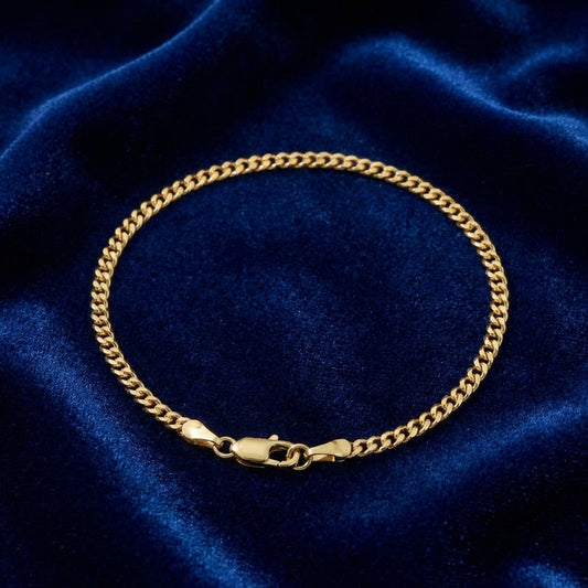 Pulsera Cubana Plana 20 Cms