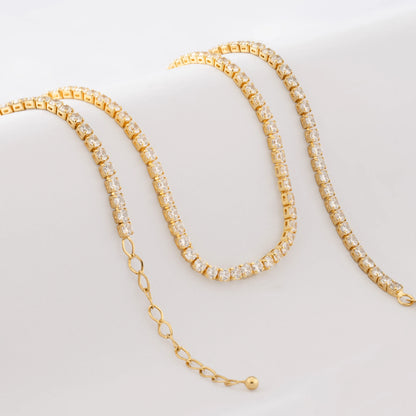 Cadena Circonias Unisex 45cms