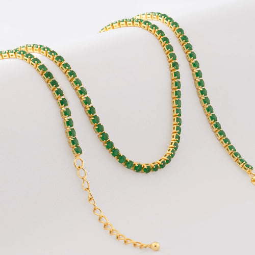 Cadena Circonias Unisex 45cms