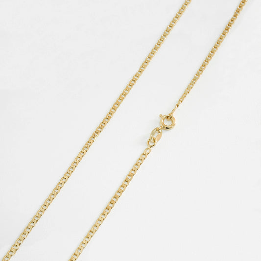Cadena Cubana Plana Diamantada 2 Mm 45cm