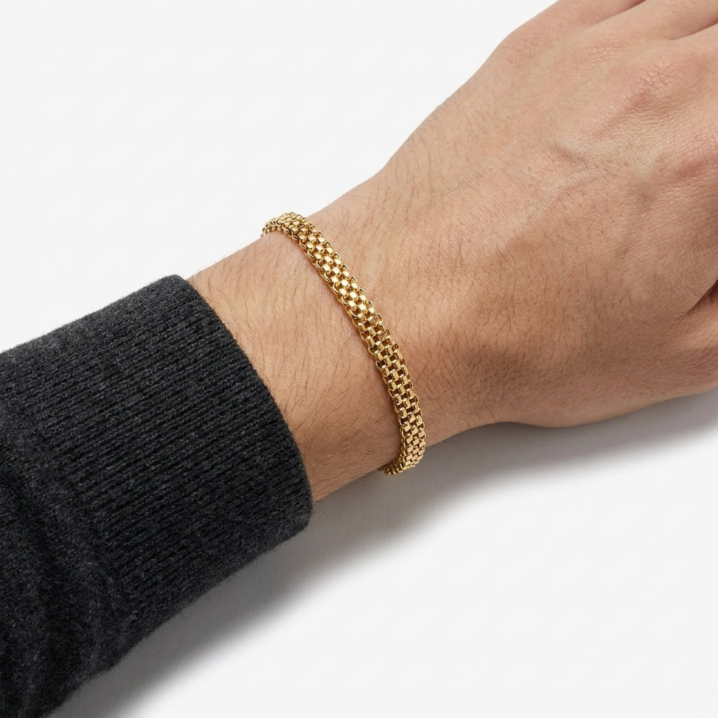 Pulsera Tejido Chino Doble Carril