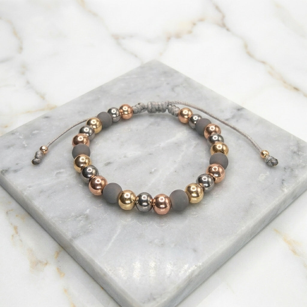 Pulsera Tres Oros Balineria 6mm