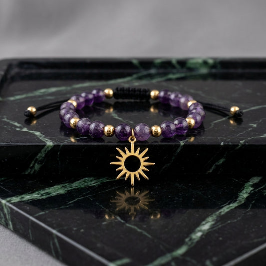 Pulsera Dije Sol Balineria 5 y 6 mm