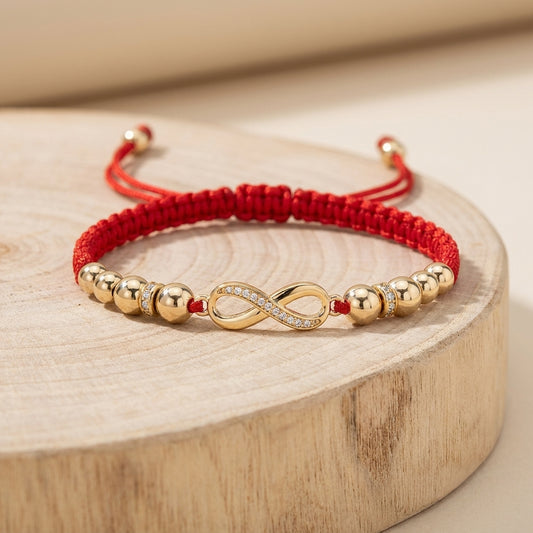 Pulsera Tejida Infinito Balinería 4 y 5 mm