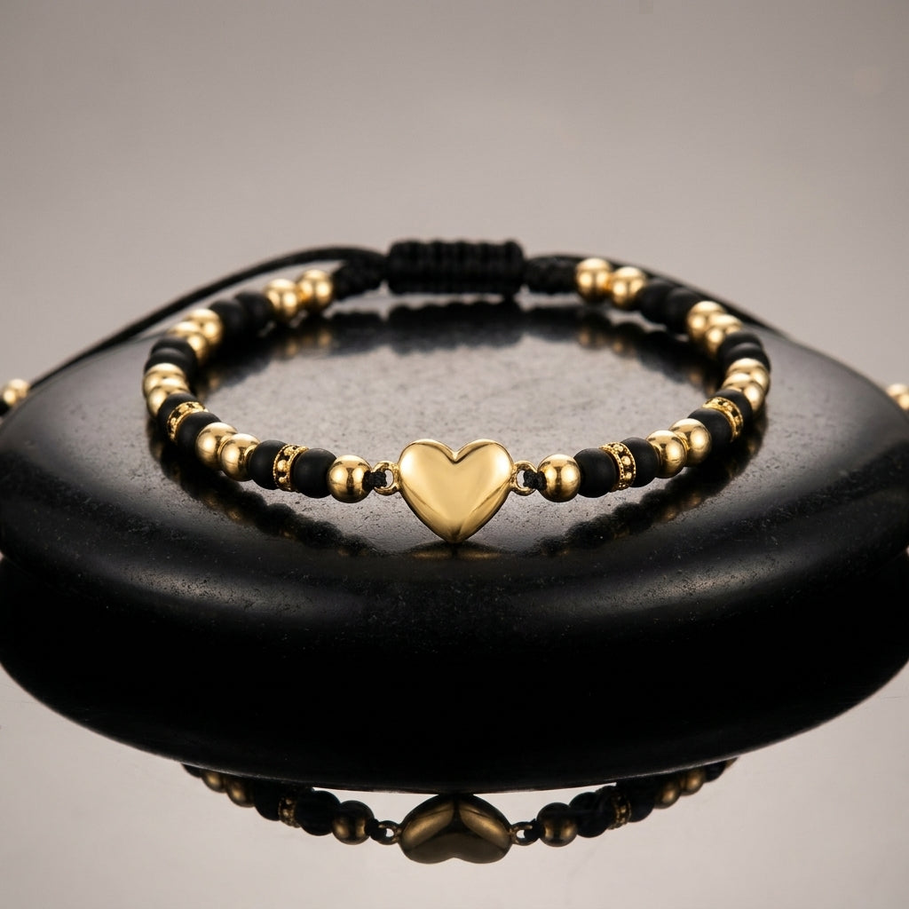 Pulsera Herraje Corazón Balineria 4mm
