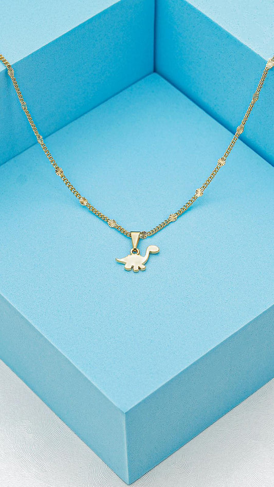 Cadena Cubana Destellos Sol 45cms - Dije Dino Baby