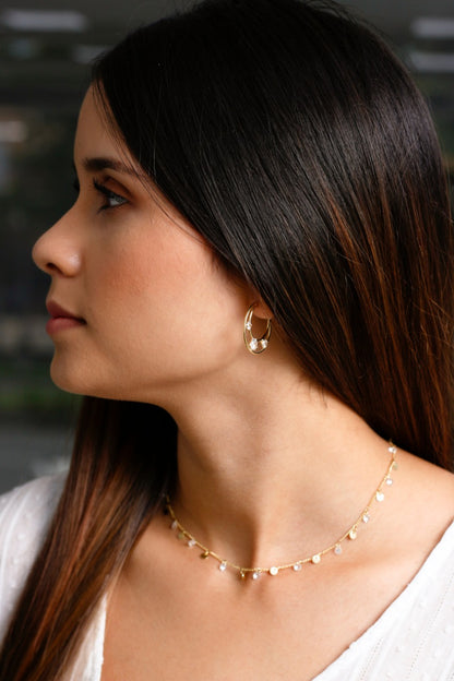 Cadena Cubana circonias 45 cm + extensor