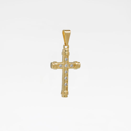 Dije Cruz 2 Cms Circonias x 7