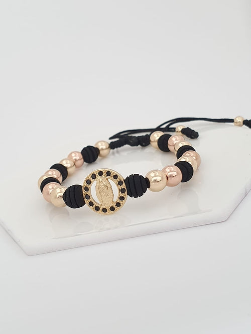 Pulsera Balín Virgen de Guadalupe Balineria 6mm